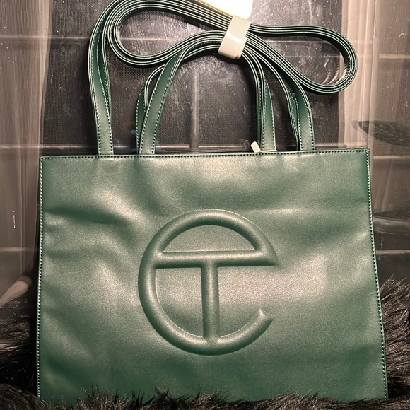 Telfar Handbags - TELFAR Medium Dark Olive Shopping Bag